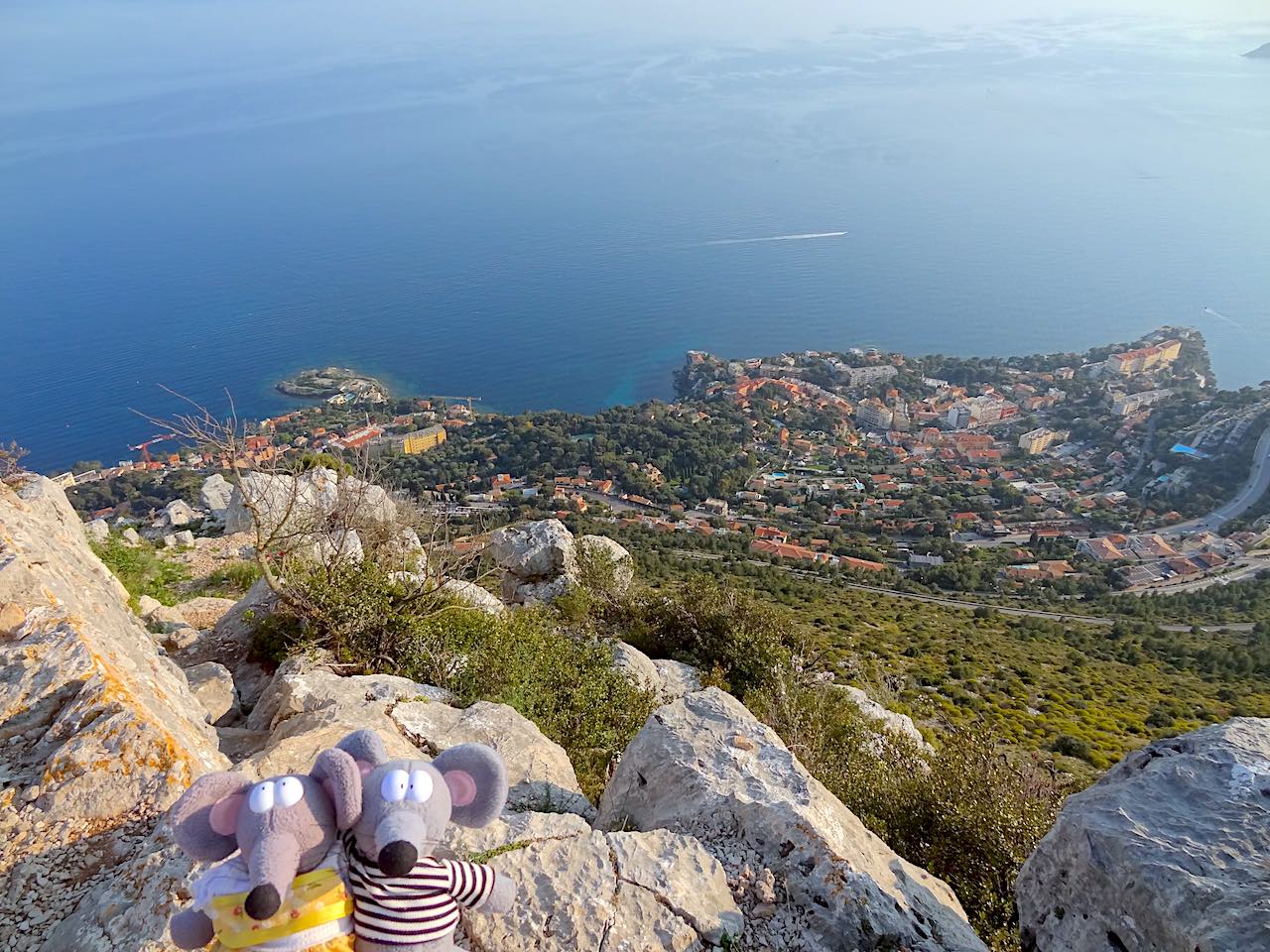 vue depuis la Tête de Chien à la Turbie