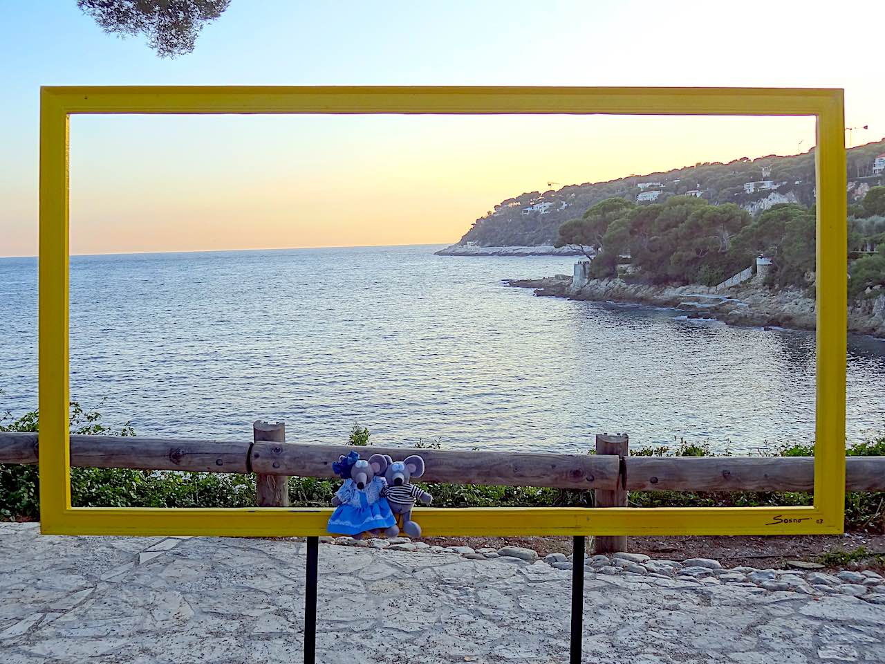 vue depuis la pinède de Saint Hospice à Saint-Jean Cap Ferrat