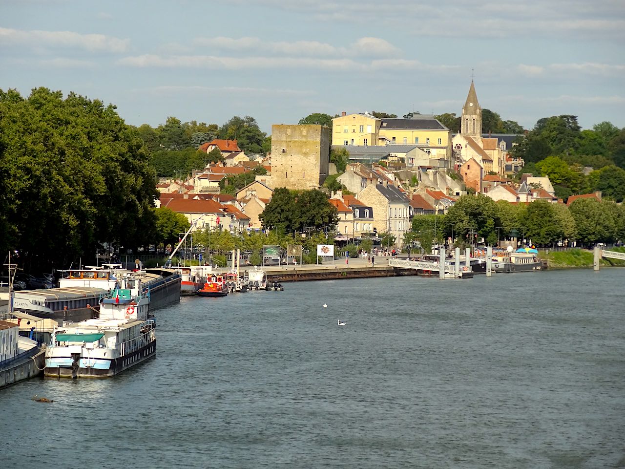 vue sur le centre de Conflans-Sainte-Honorine