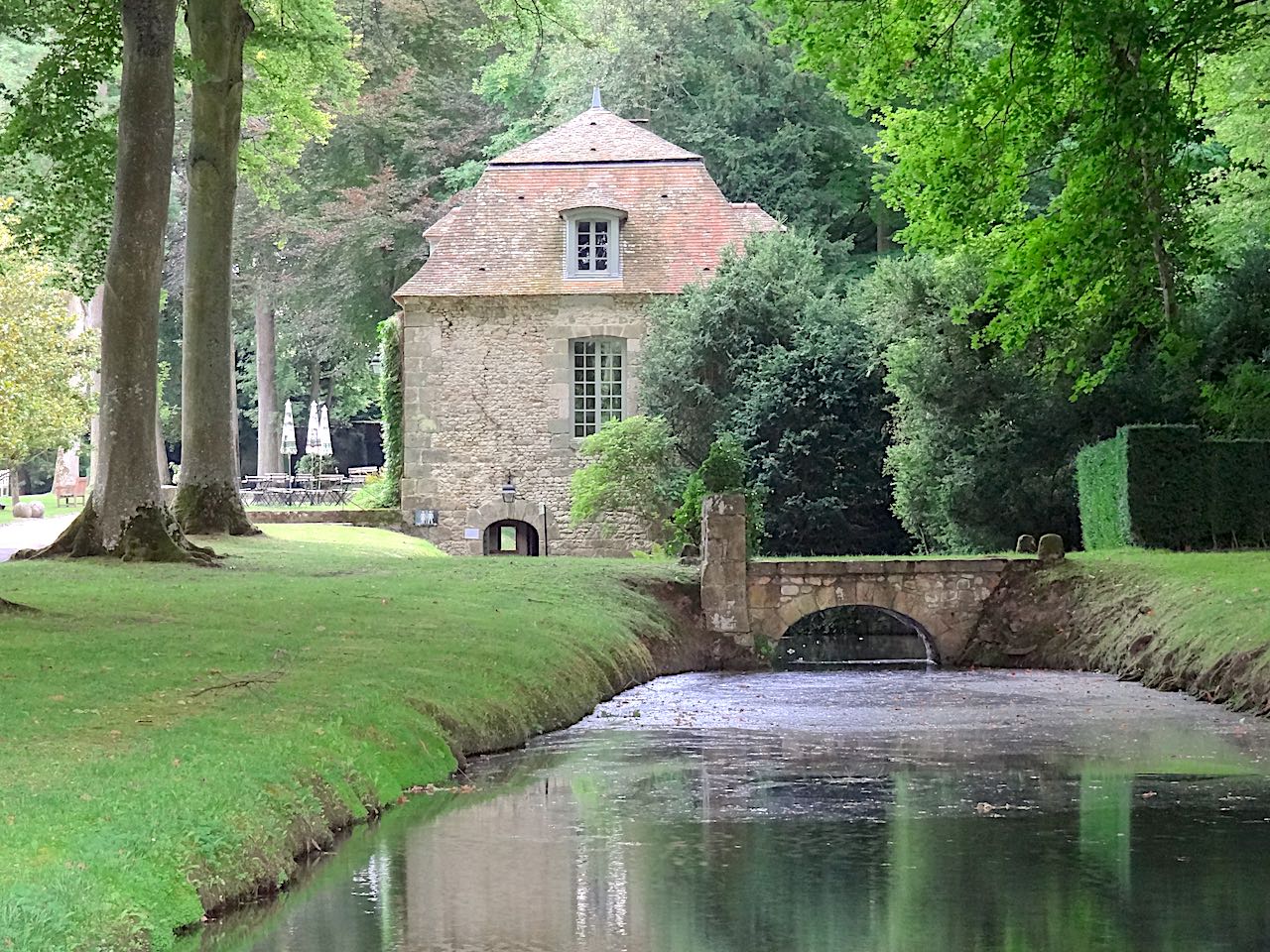 salon de thé du château de Courances