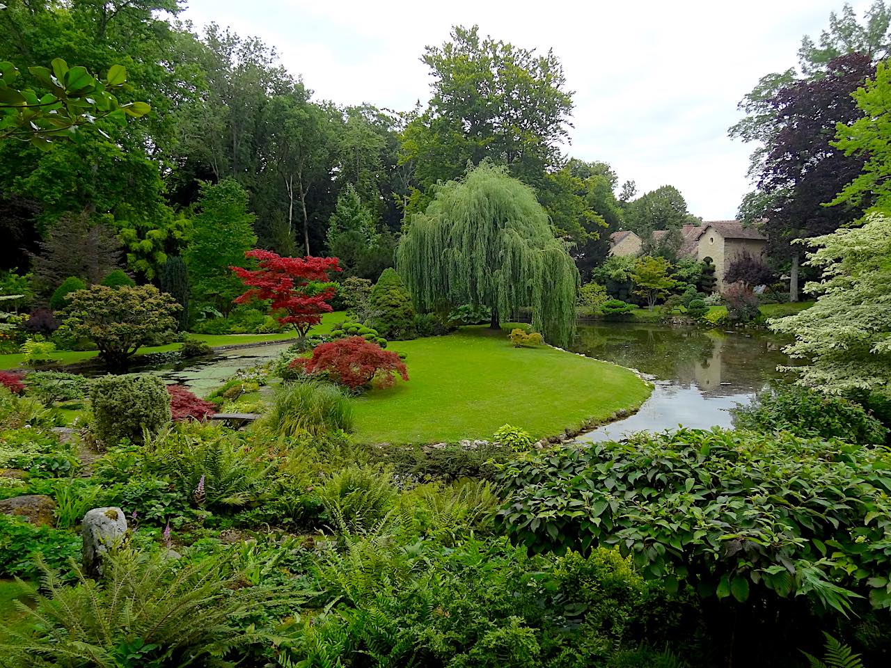 jardin japonais de Courances et moulin