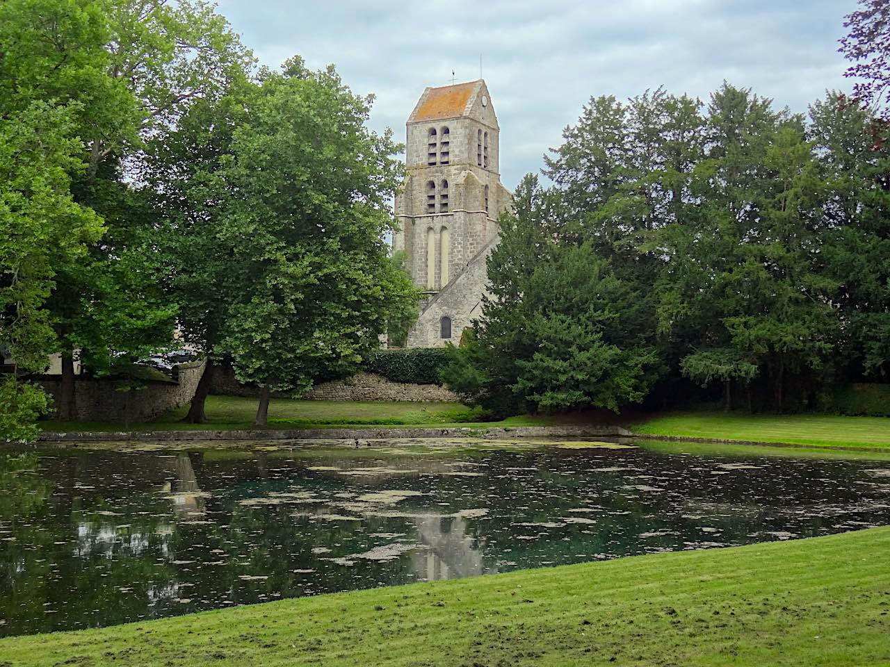 pièce d'eau du presbytère du parc de Courances