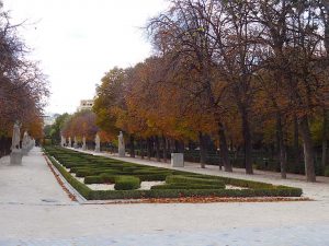 Parc du Retiro de Madrid à l'automne