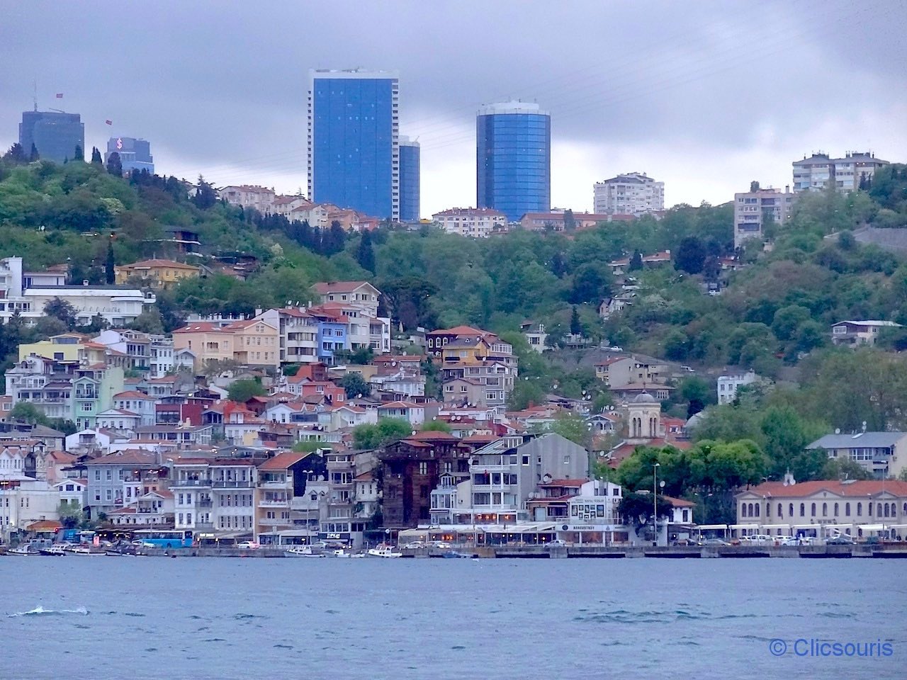 vue sur le quartier de Besiktas à Istanbul