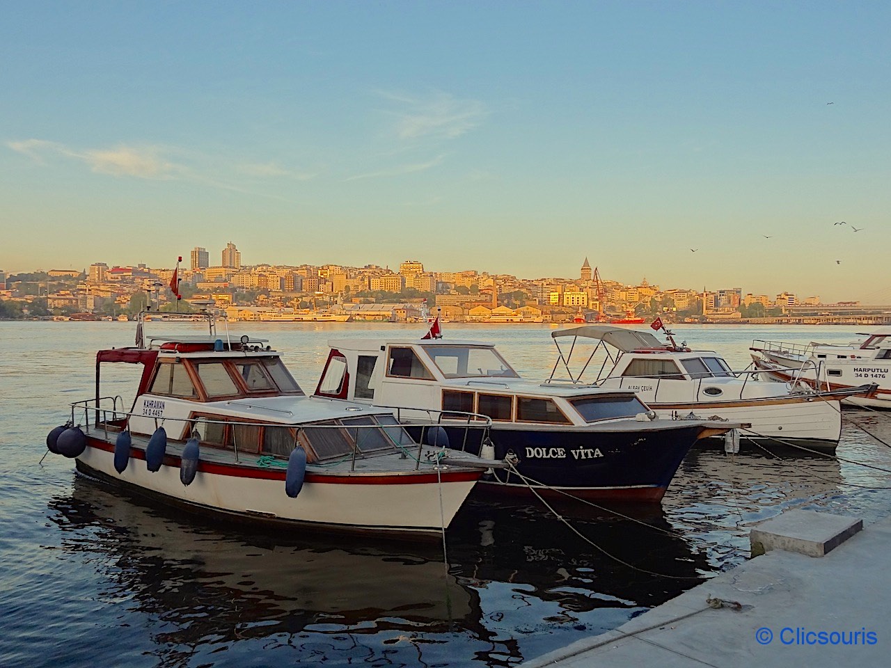 bateaux sur la corne d'or