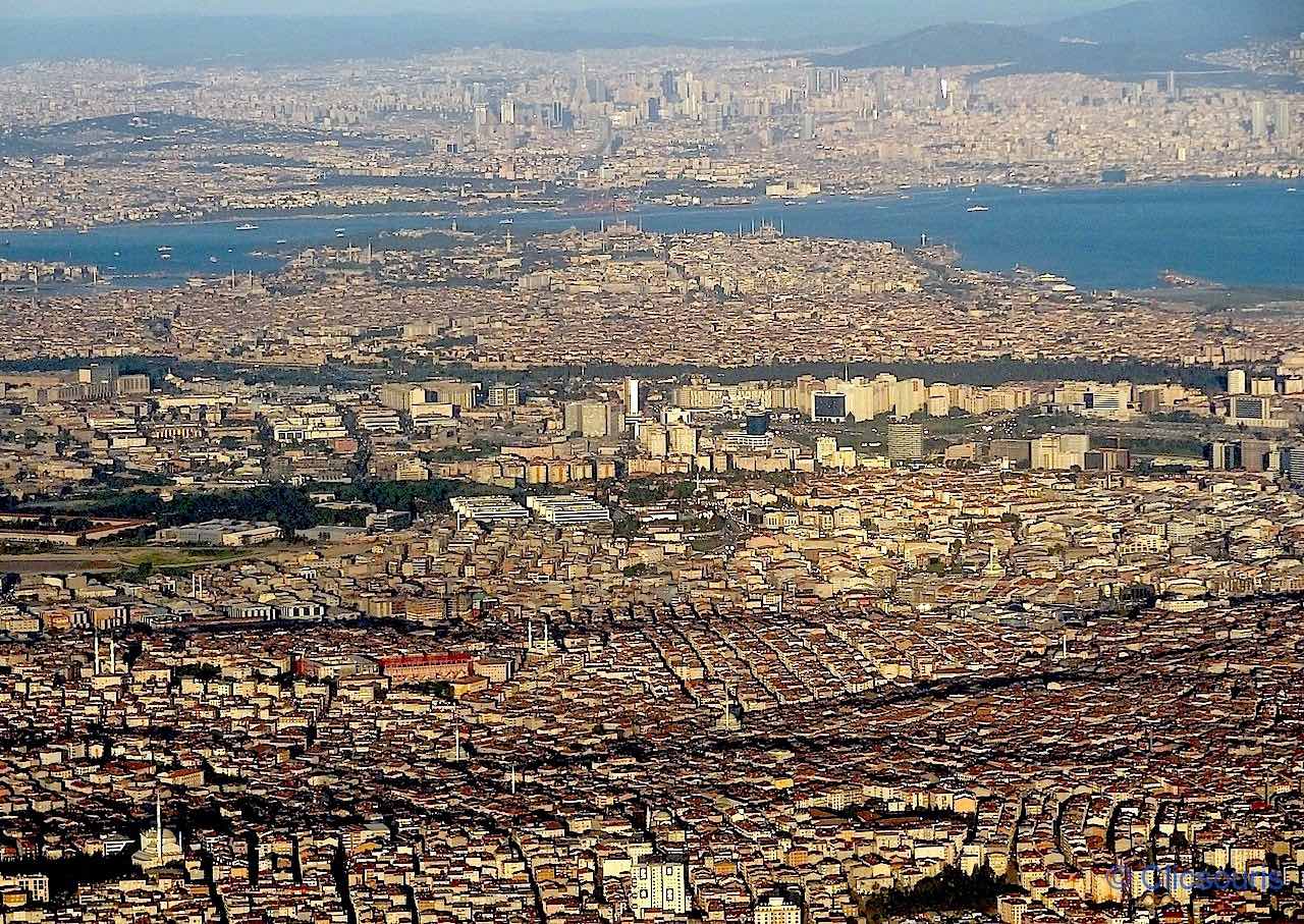 vue aérienne d'Istanbul
