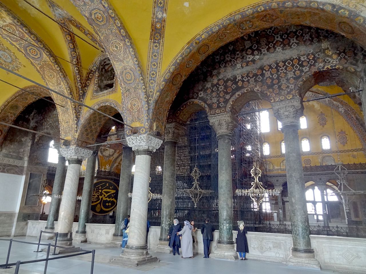 loge de l'impératrice de la basilique Sainte-Sophie à Istanbul