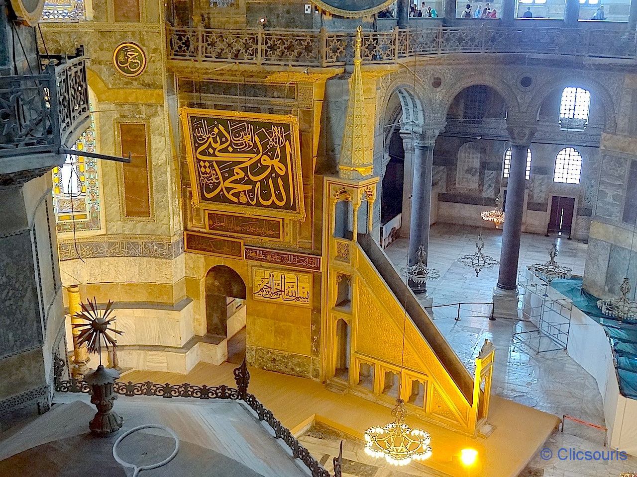 minbar de la basilique Sainte-Sophie à Istanbul