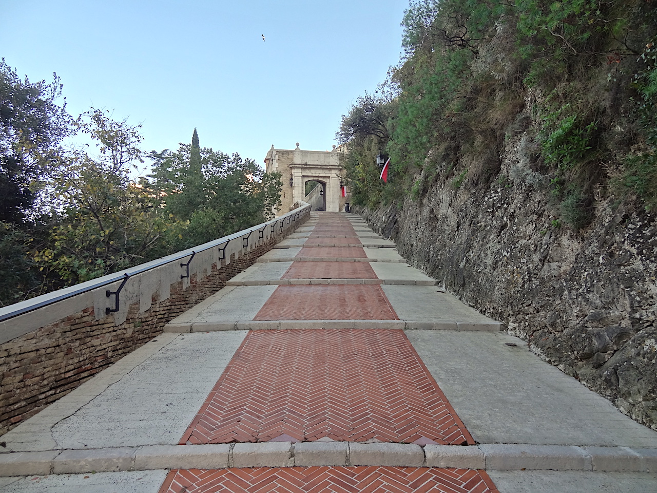 ascent to the rock of Monaco