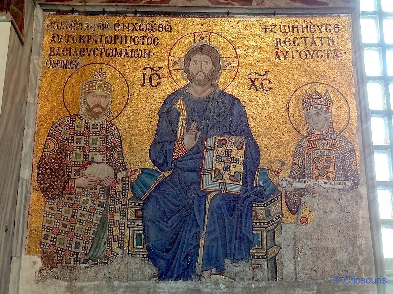 mosaïque de l’Impératrice Zoé de la basilique Sainte-Sophie à Istanbul