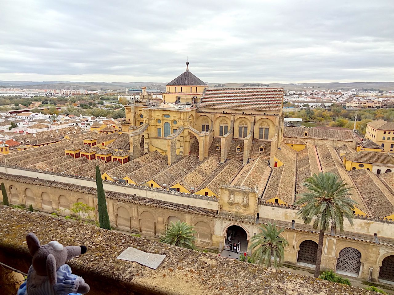 vue sur la mosquée cathédrale de Cordoue depuis la tour clocher