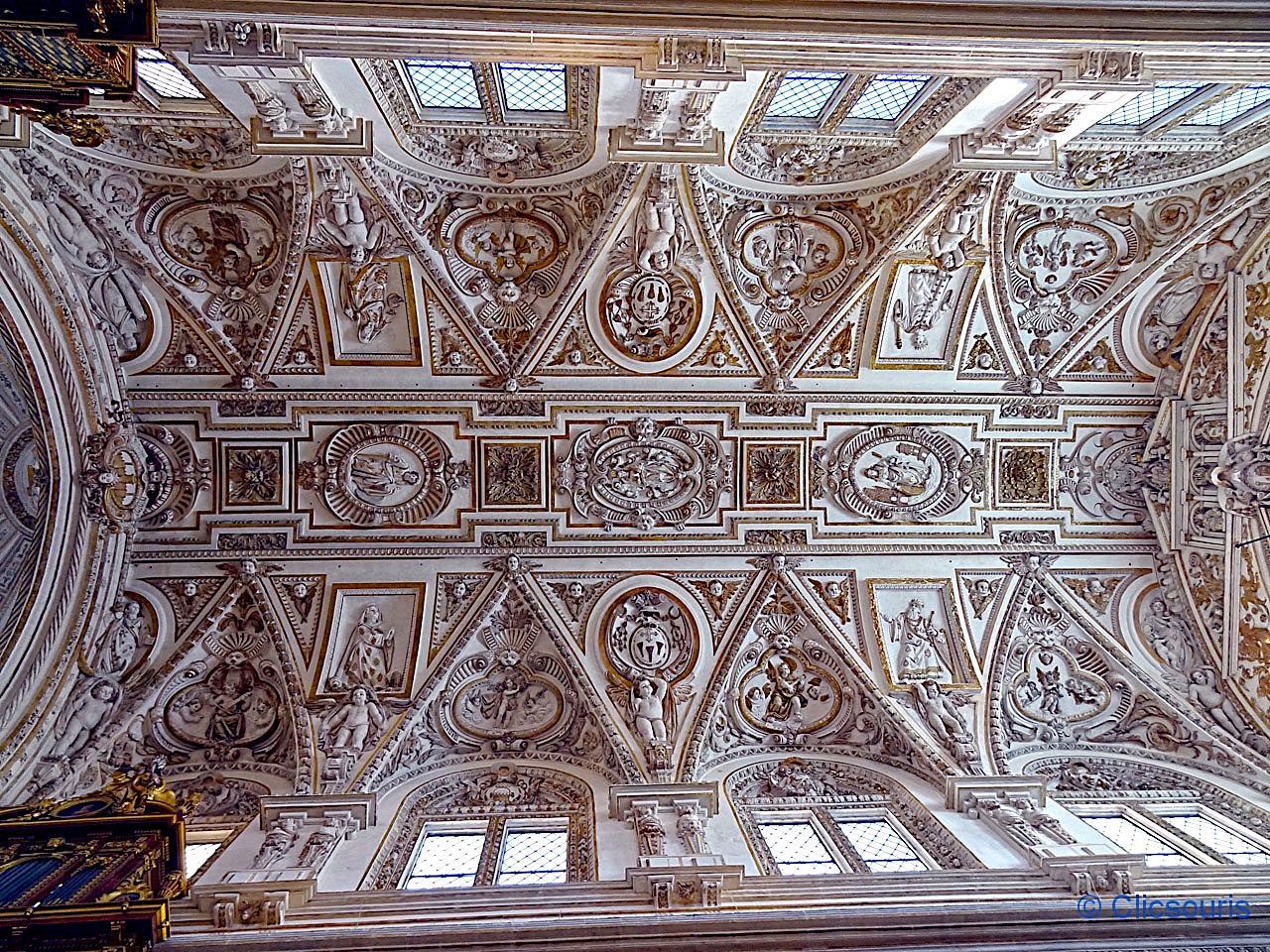 plafond de la capilla mayor mosquée cathédrale de Cordoue