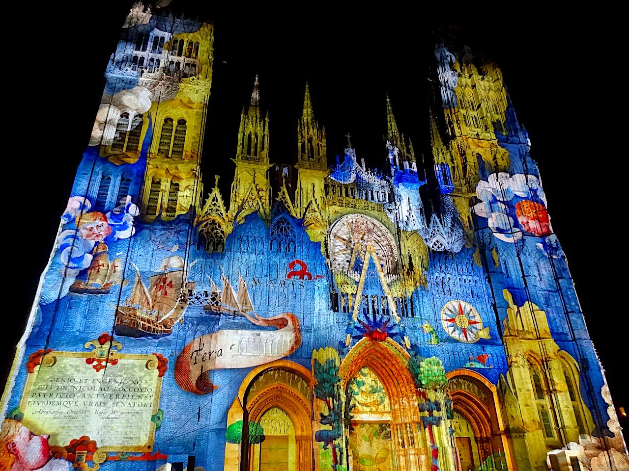 illumination cathédrale de Rouen