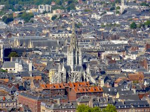 vue sur l'église Saint-Maclou de Rouen