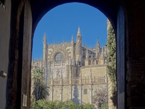 cathédrale de Séville vue depuis l'Alcazar