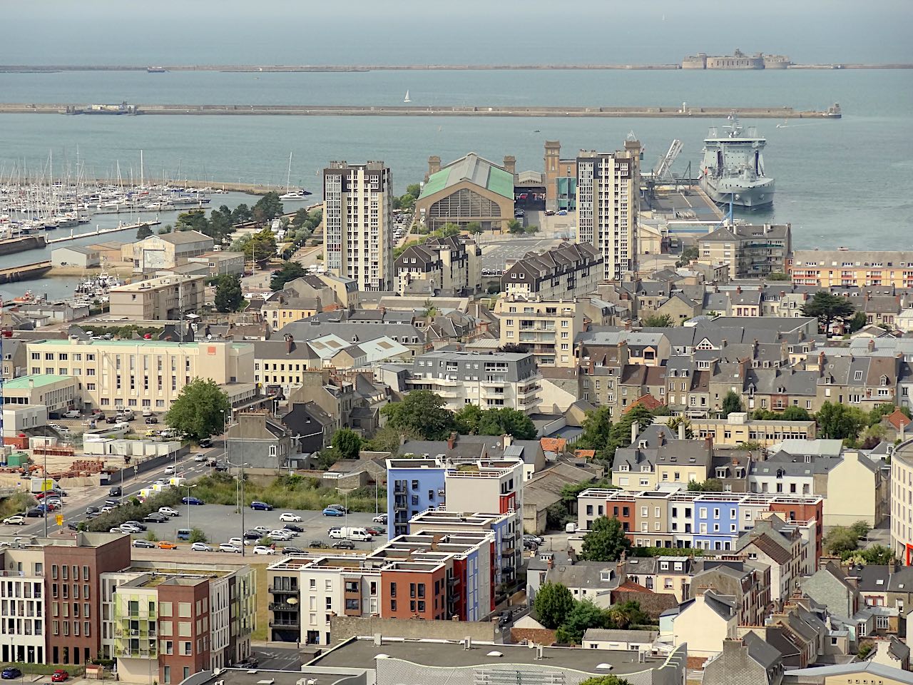 vue sur Cherbourg depuis le fort du Roule