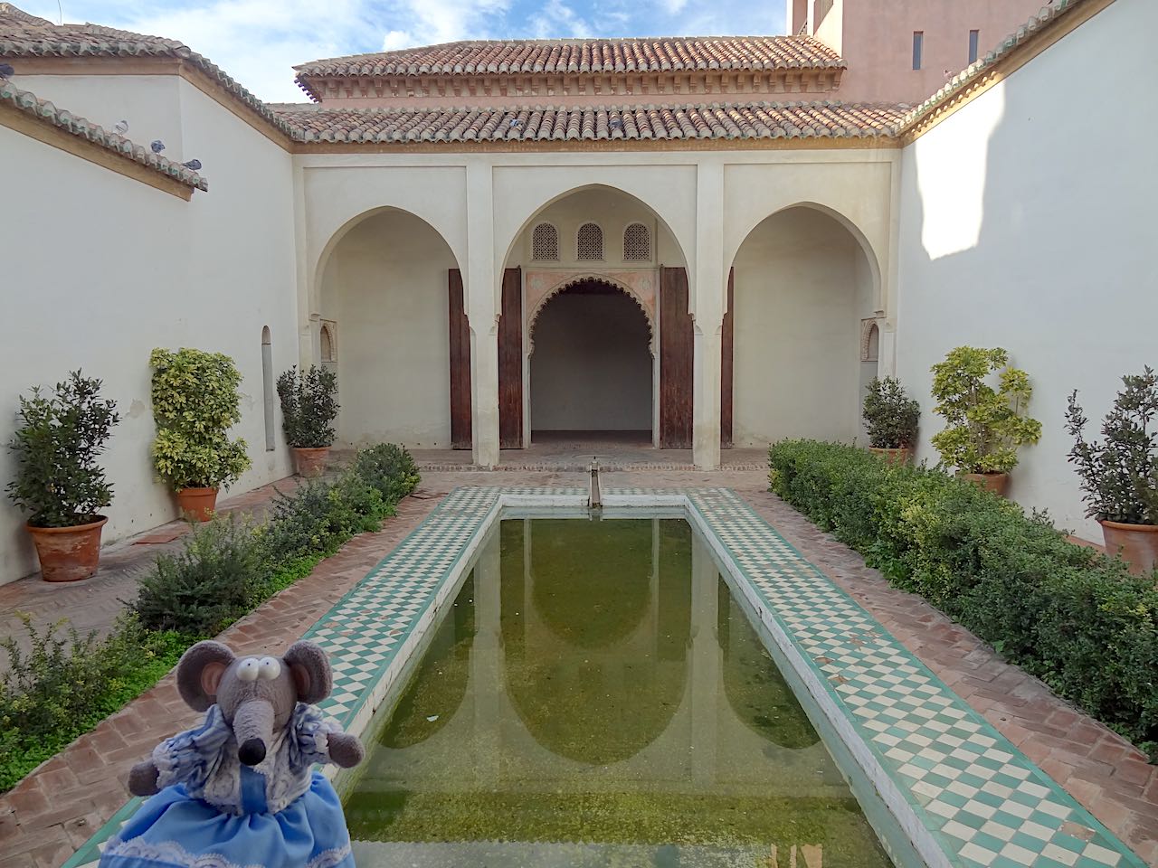 patio de l'Alcazaba de Malaga