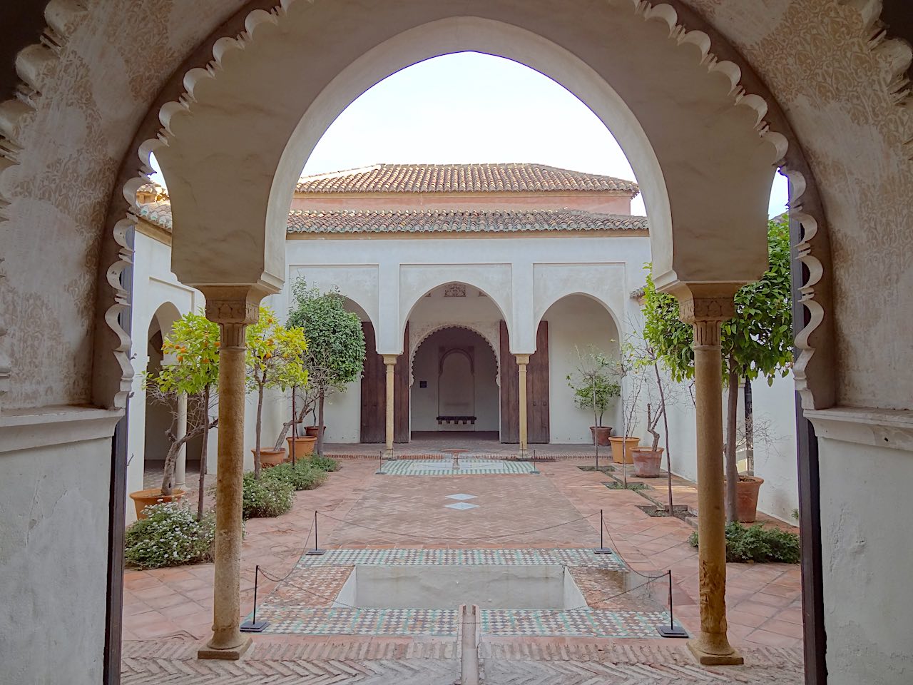 patio de l'Alcazaba de Malaga