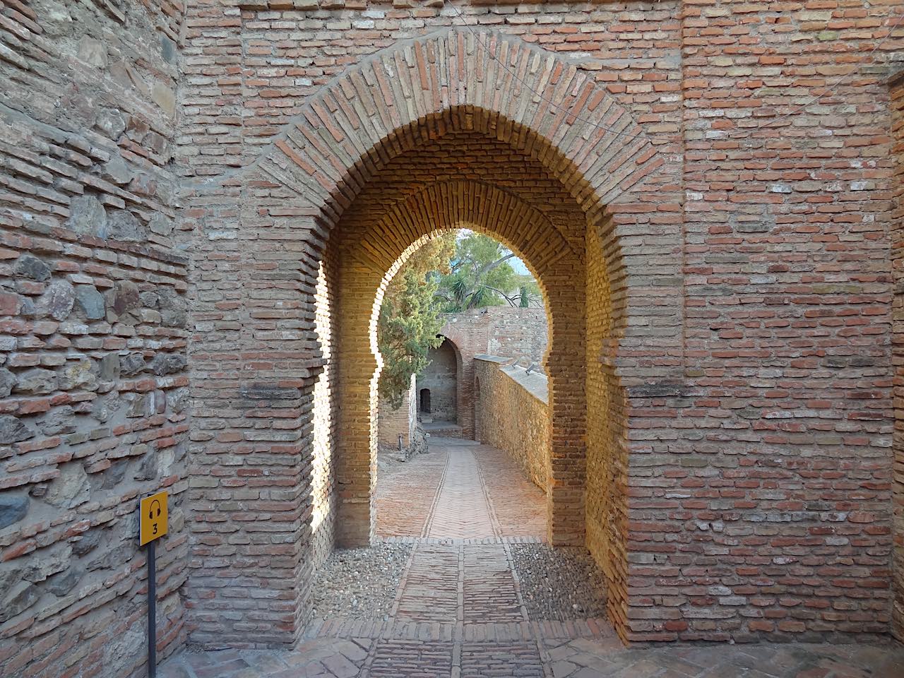 porte de l'Alcazaba de Malaga
