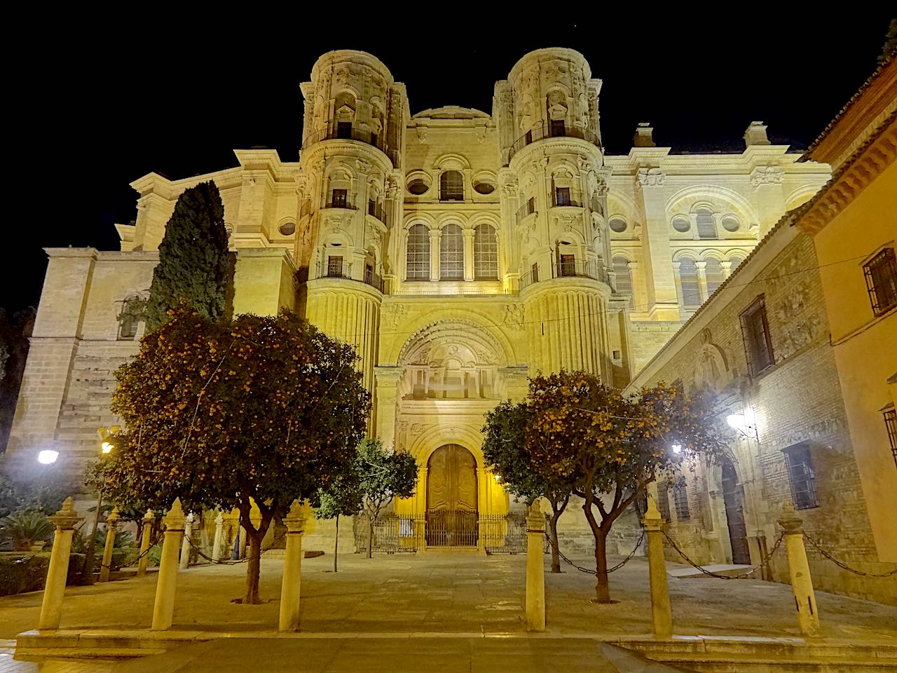 extérieur de la cathédrale de Malaga