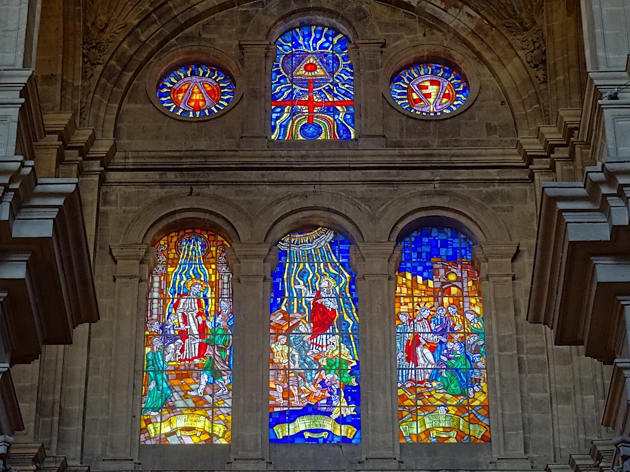 vitraux de la cathédrale de Malaga