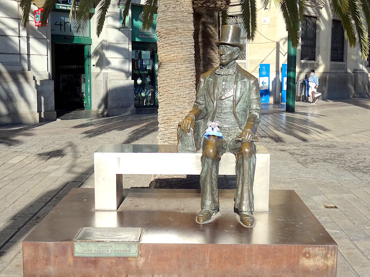 statue Andersen à Malaga