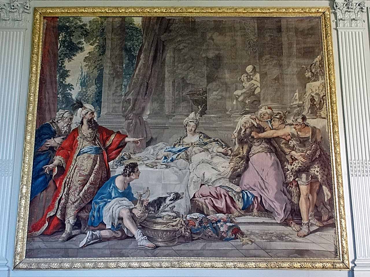 Tapisserie du couronnement d'Esther au château de La Roche-Guyon