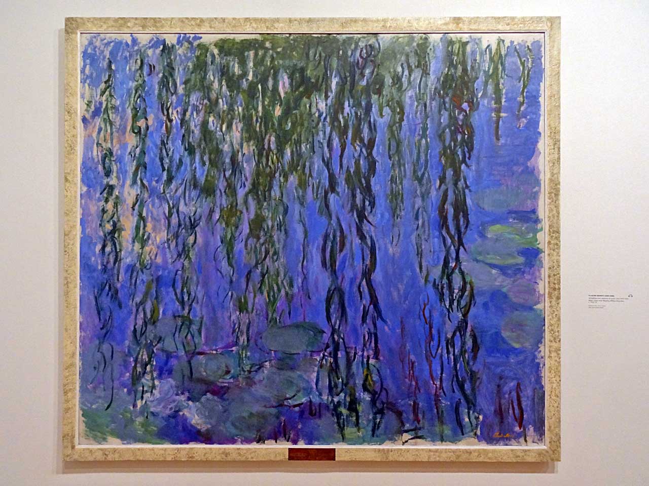 Nymphéas avec rameaux de saules, Claude Monet. Musée des Impressionnismes à Giverny