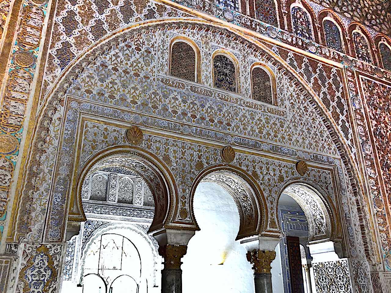 arcades salon des Ambassadeurs de l''Alcazar de Séville