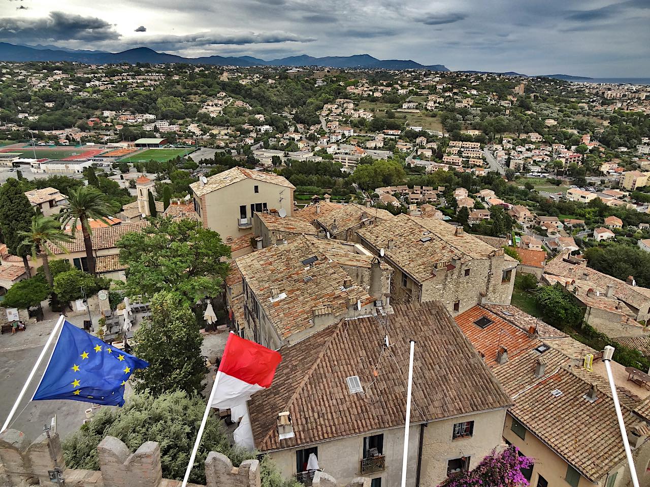 Vue depuis le château de Cagnes sur Mer