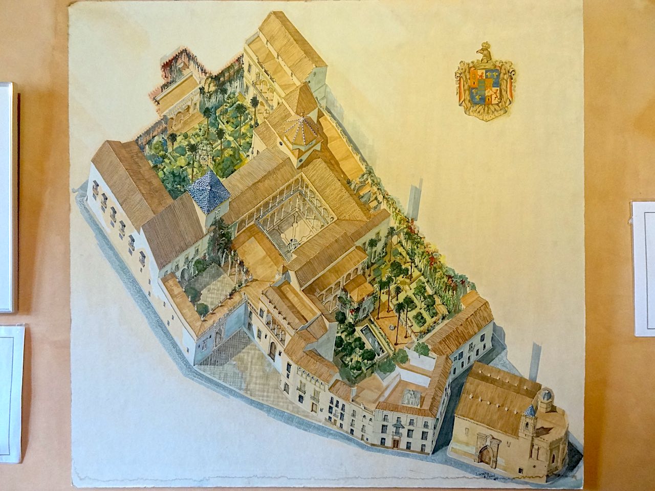 plan de la casa de PIlatos à Séville