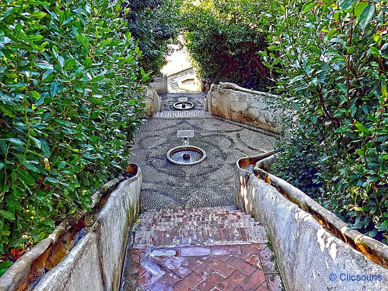 escaliers d'eau du Generalife