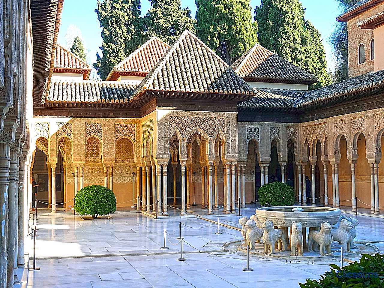 cour des lions de l'Alhambra
