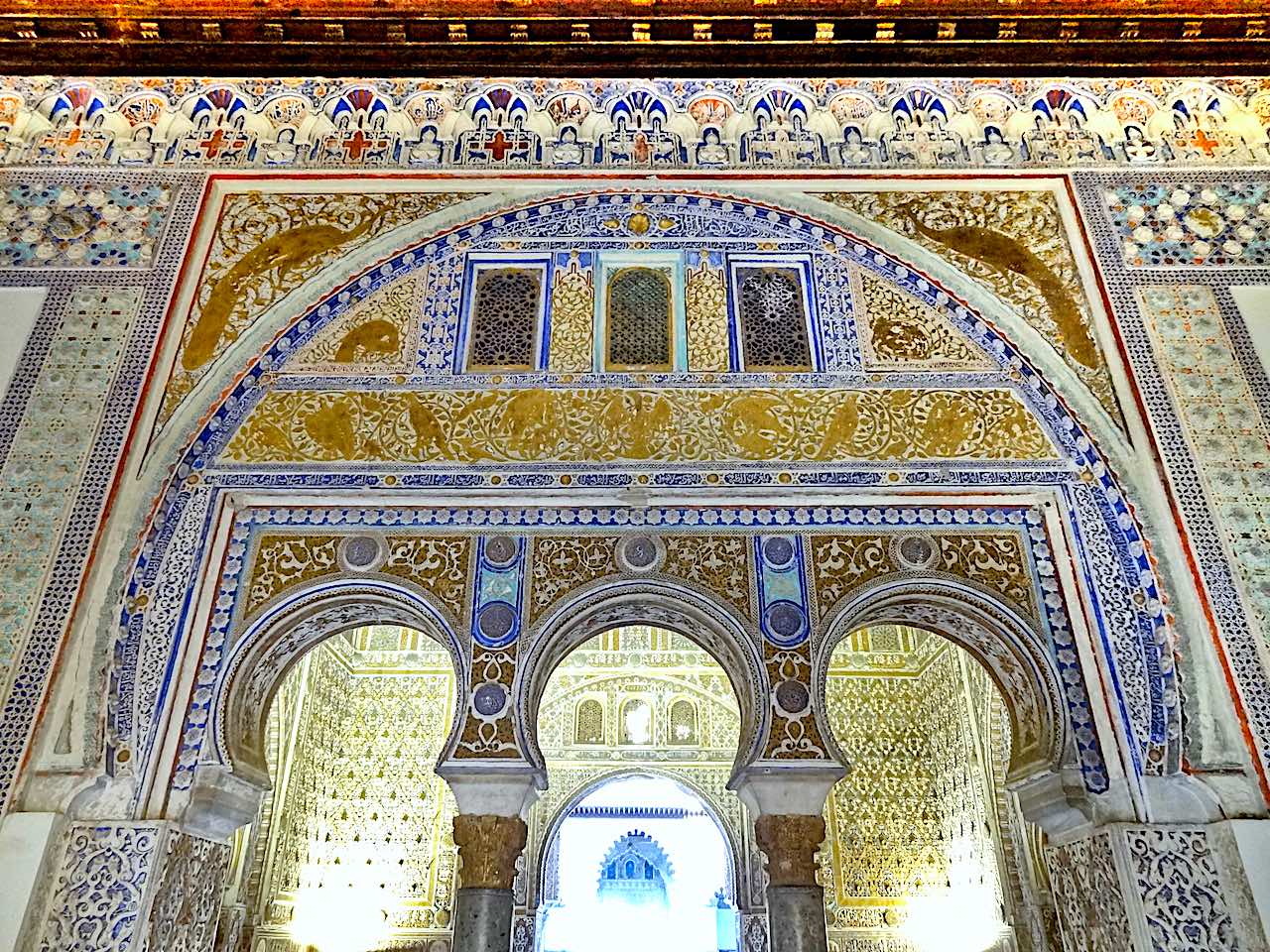 arcades salon des Ambassadeurs de l''Alcazar de Séville