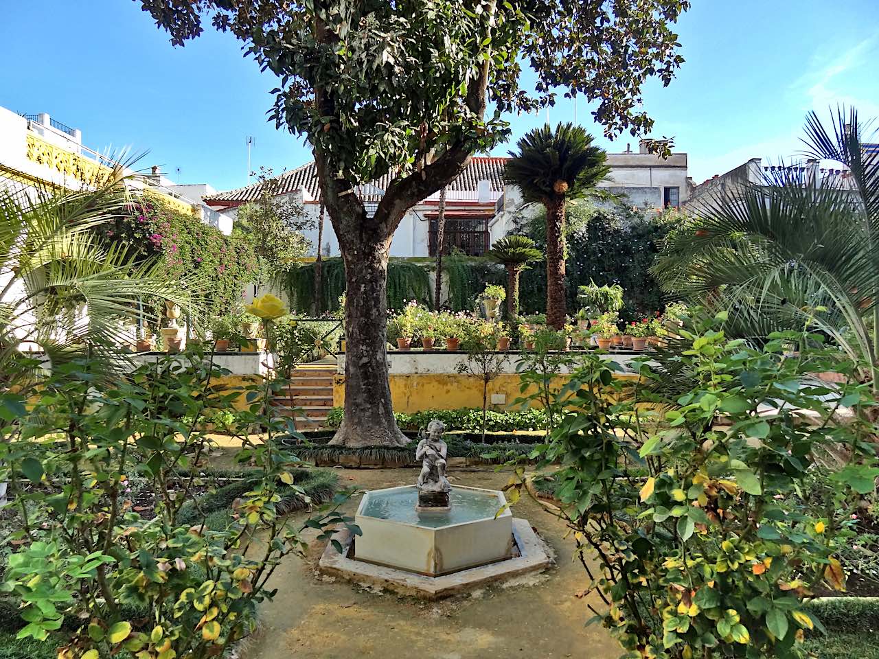 jardin de la Casa de Pilatos à Séville