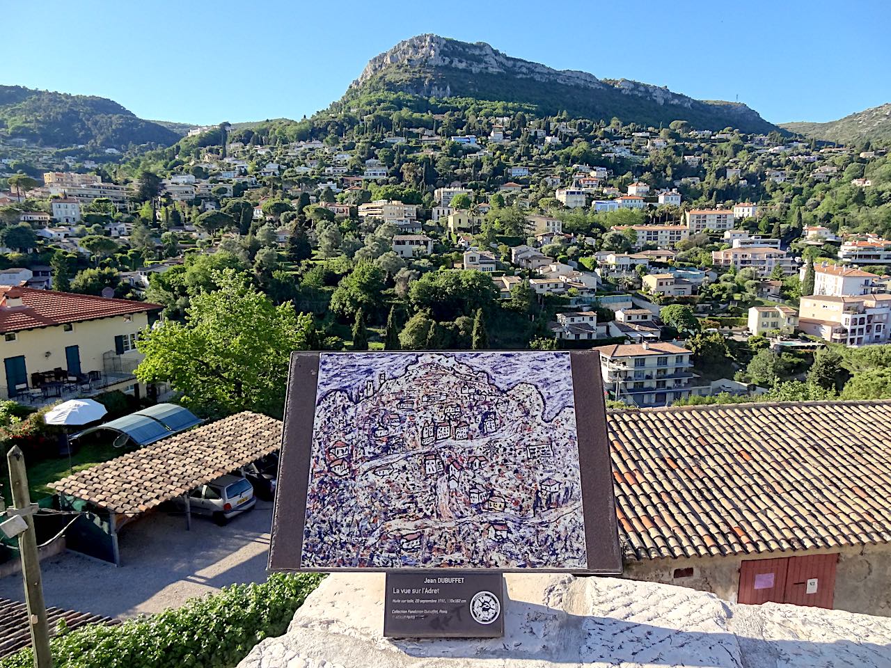 vue sur les baous à Vence