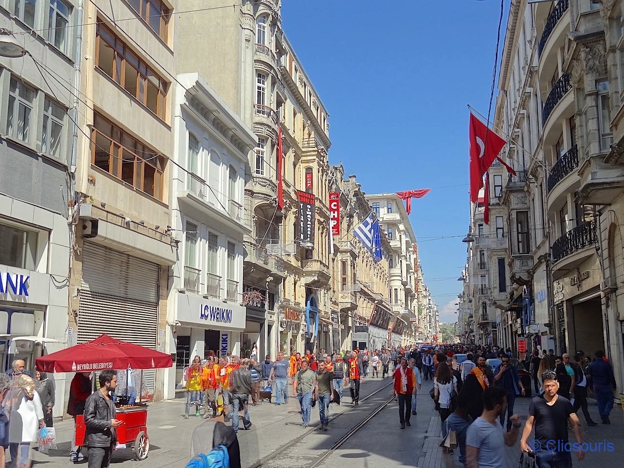 avenue Istikal à Istanbul