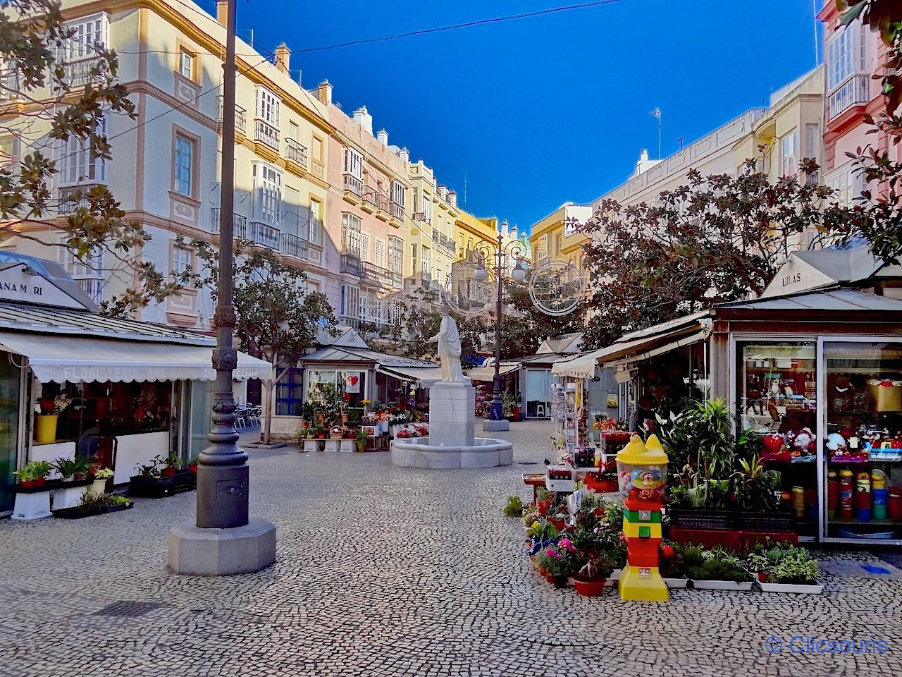 plaza flores à Cadix