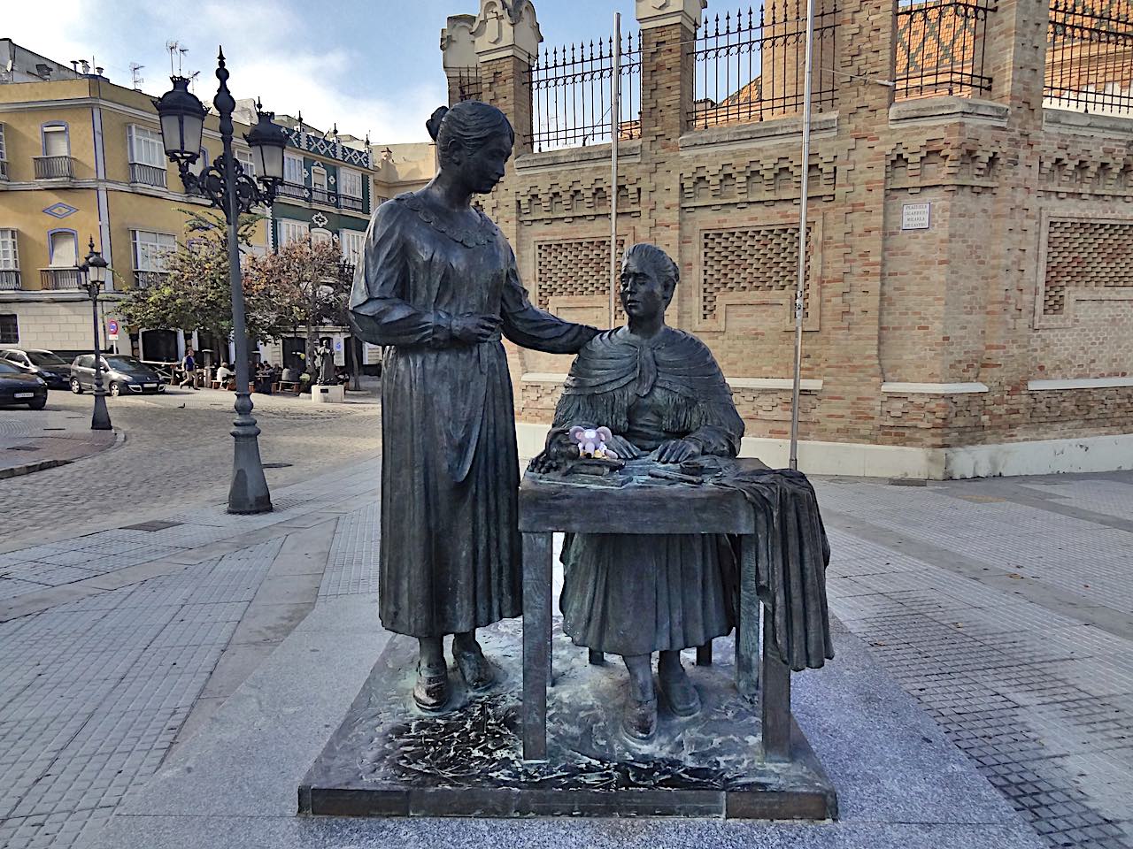 Sculpture de bronze à Cadix