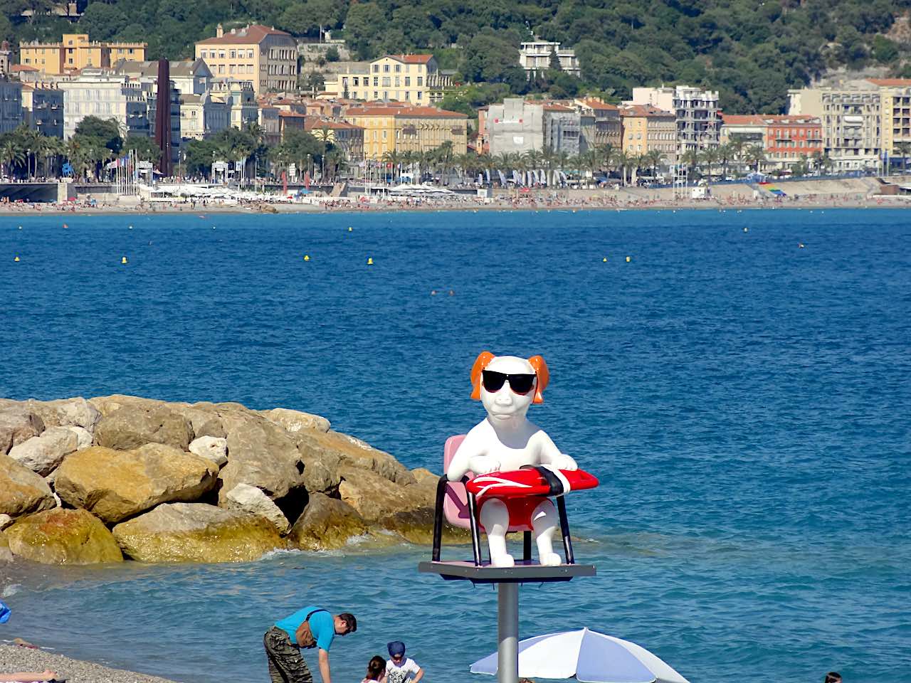 plage Lenval plage pour les chiens à Nice