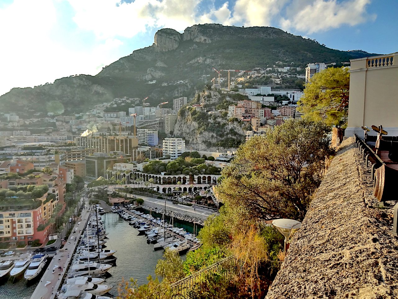 Fontvieille vu depuis le rocher de Monaco