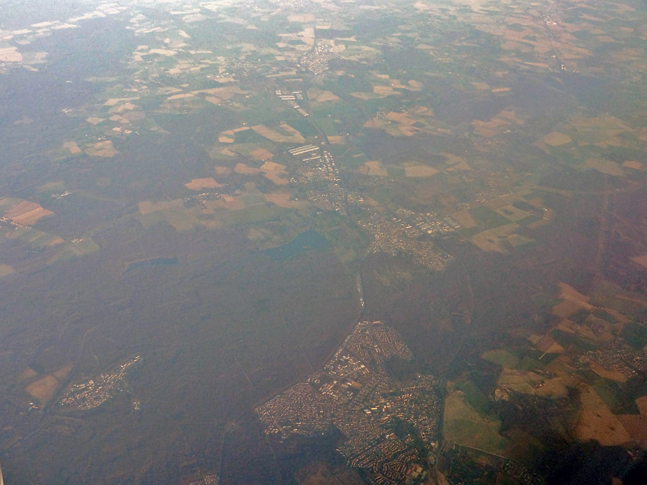Vue aérienne de la forêt d'Armainvilliers