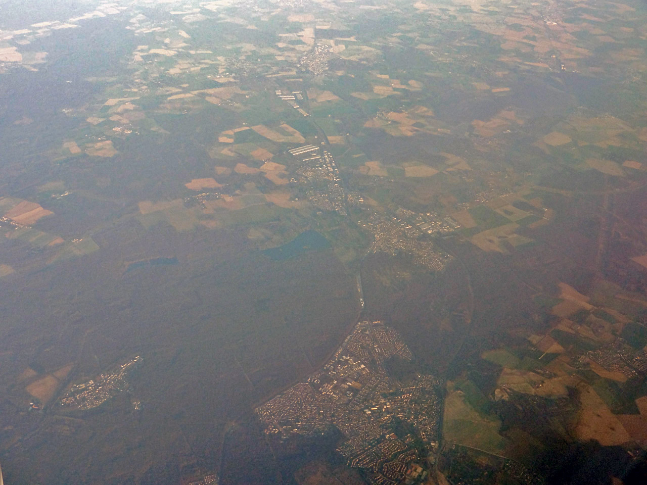 Vue aérienne de la forêt d'Armainvilliers