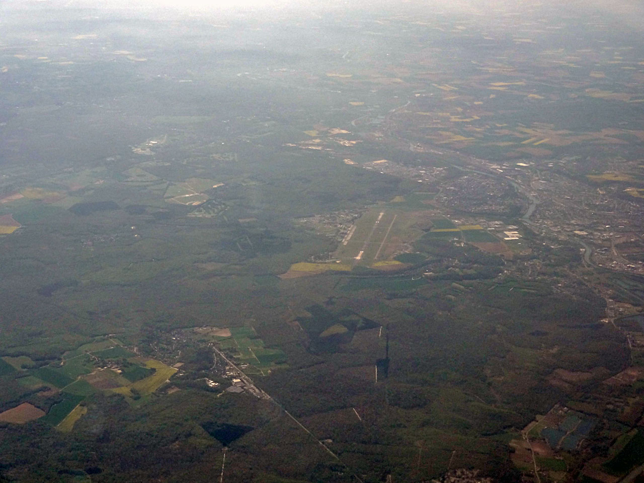 Vue aérienne de la forêt de Halatte