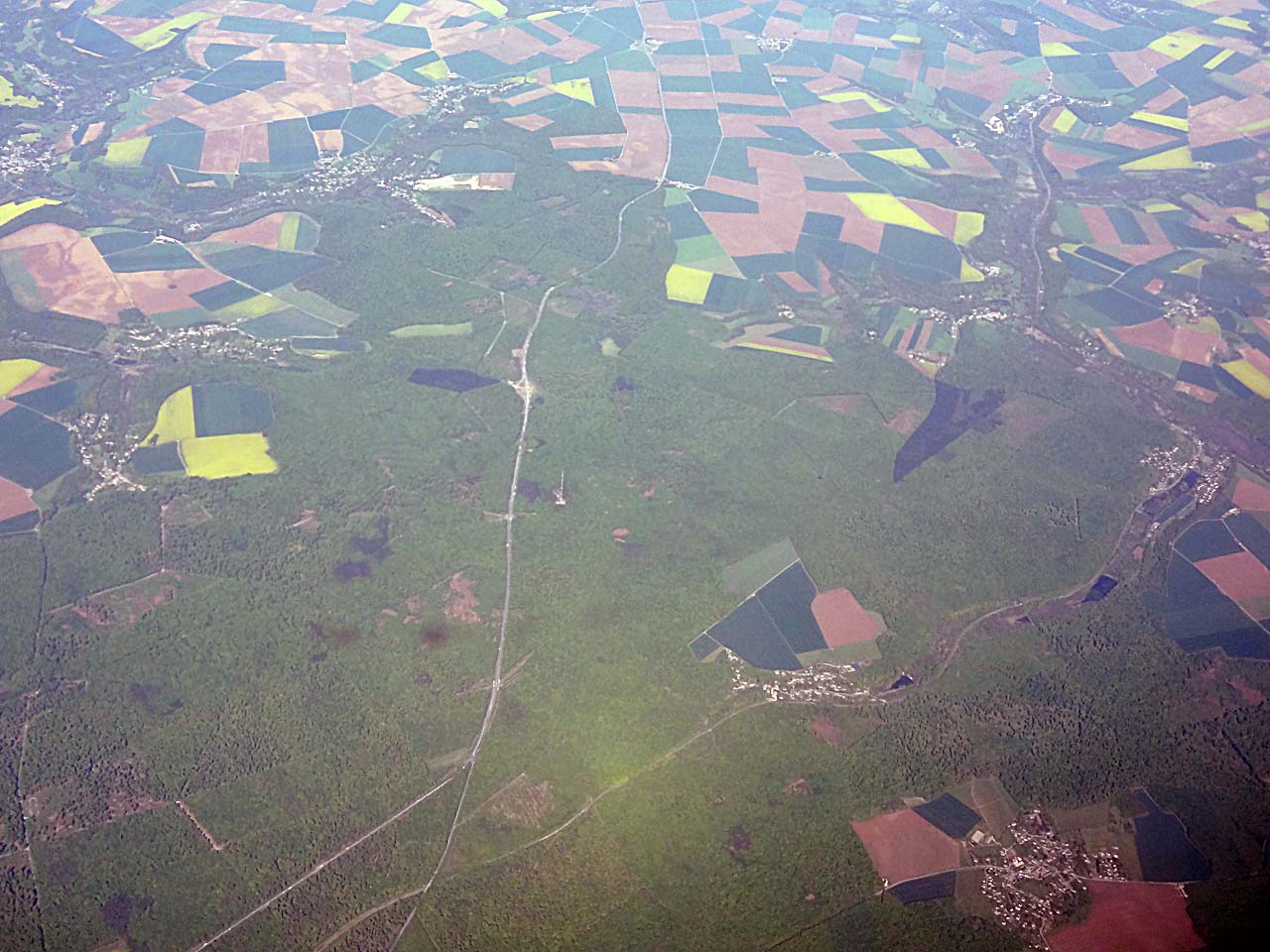 Vue aérienne de la forêt de Retz