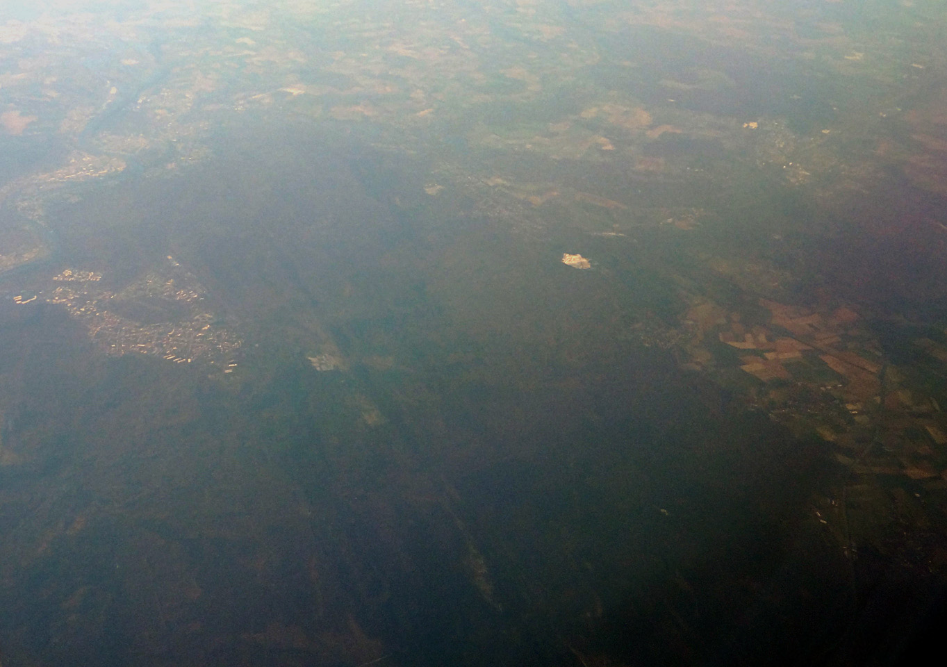 Vue aérienne de la forêt de Fontainebleau