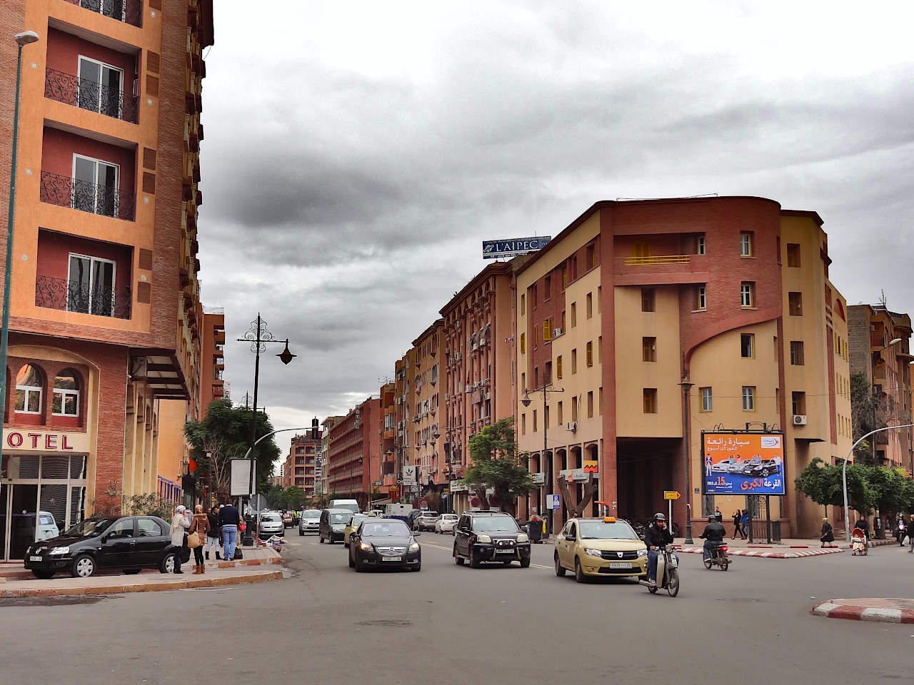 quartier de Gueliz à Marrakech