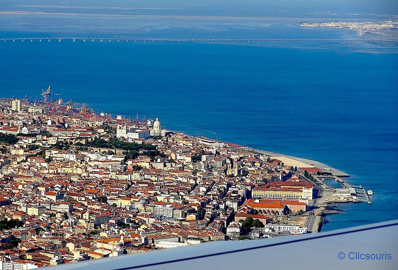 vue aérienne de Lisbonne