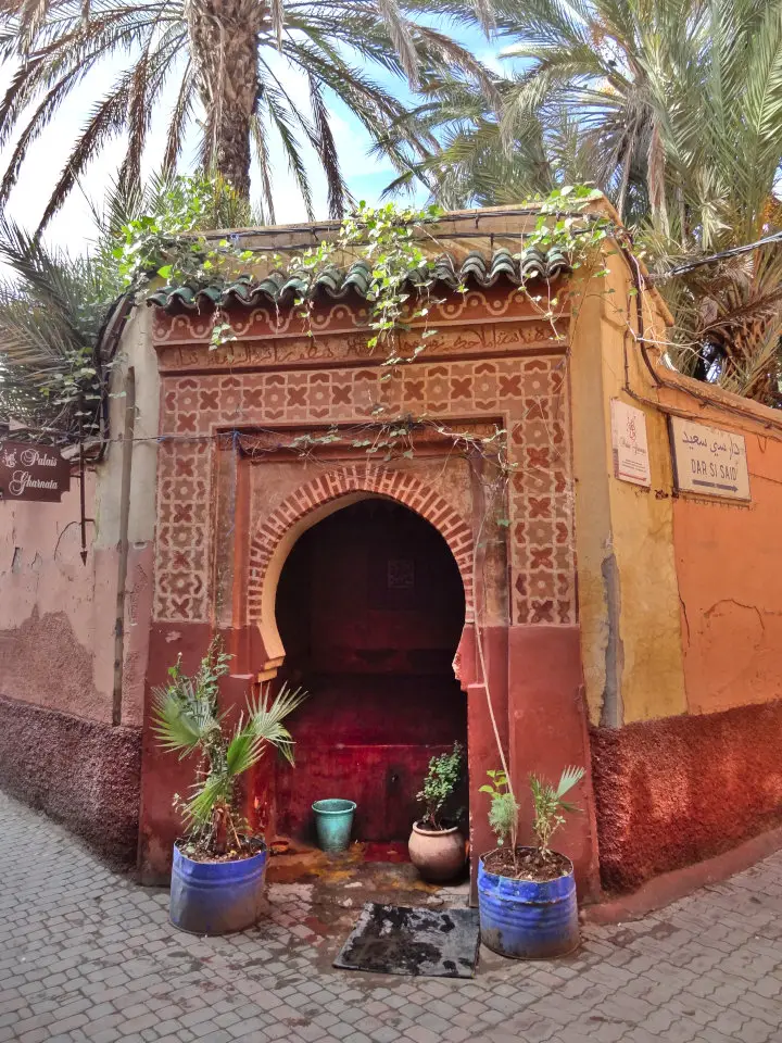 fontaine dans la Médina de Marrakech