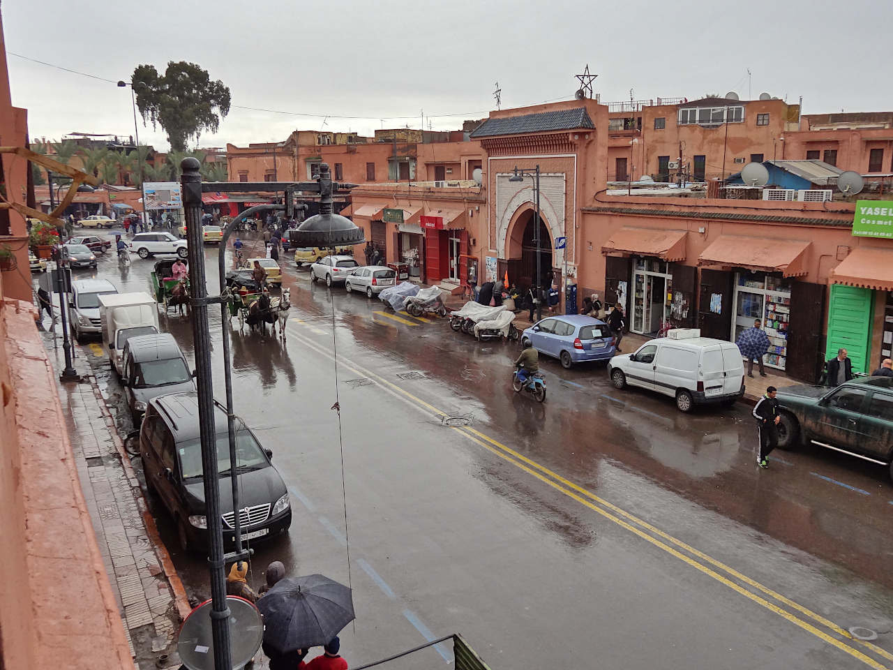 Marrakech sous la pluie